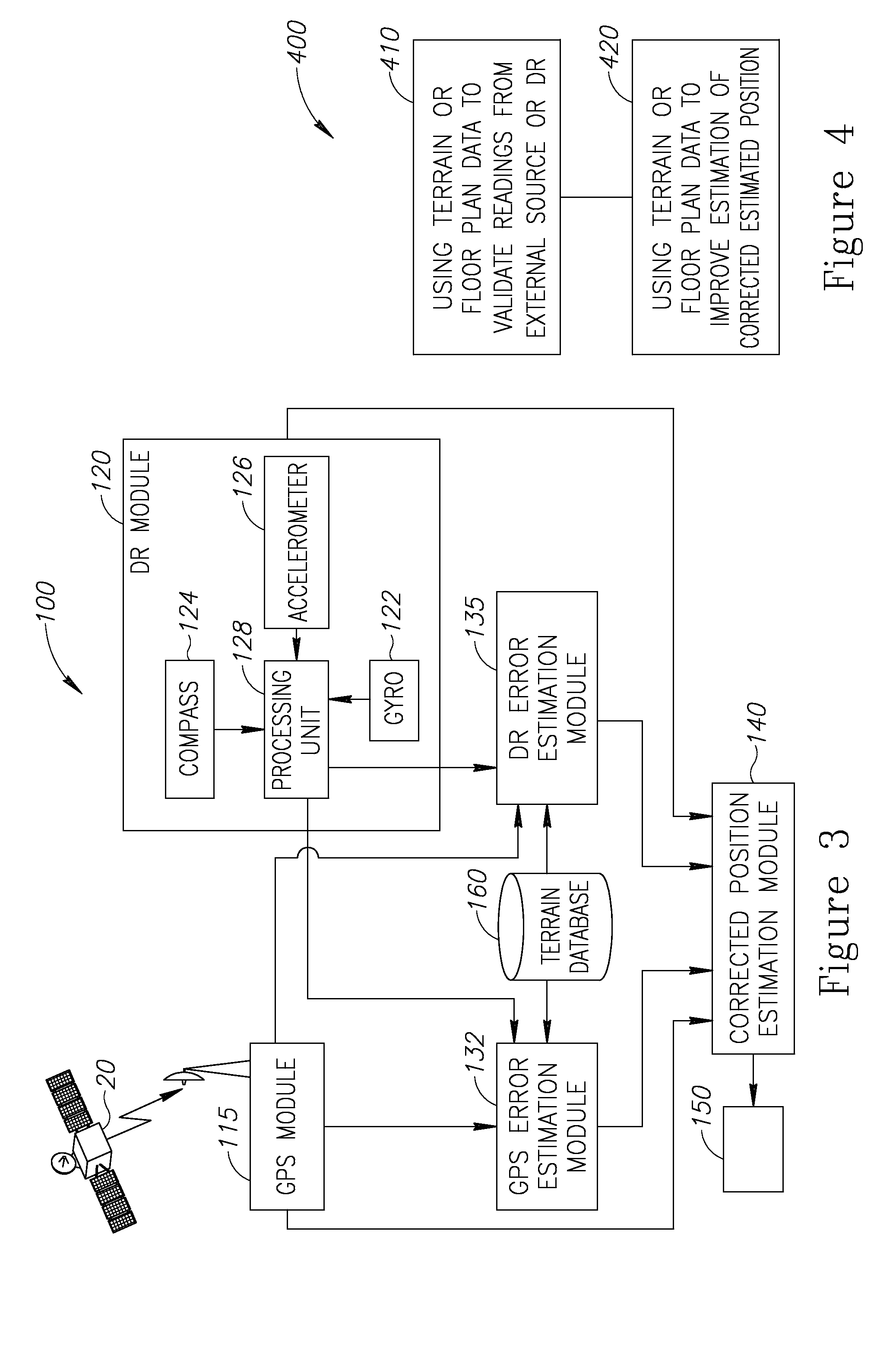 Multiple data sources pedestrian navigation system