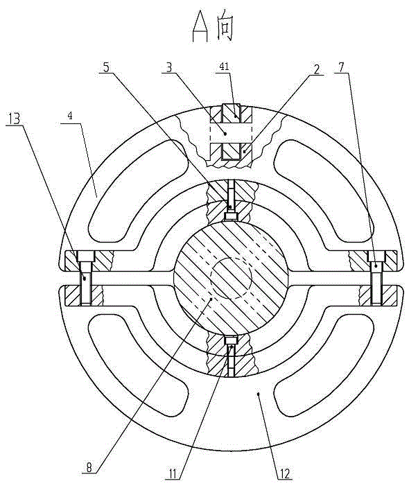 Driver plate for clamping crank shaft