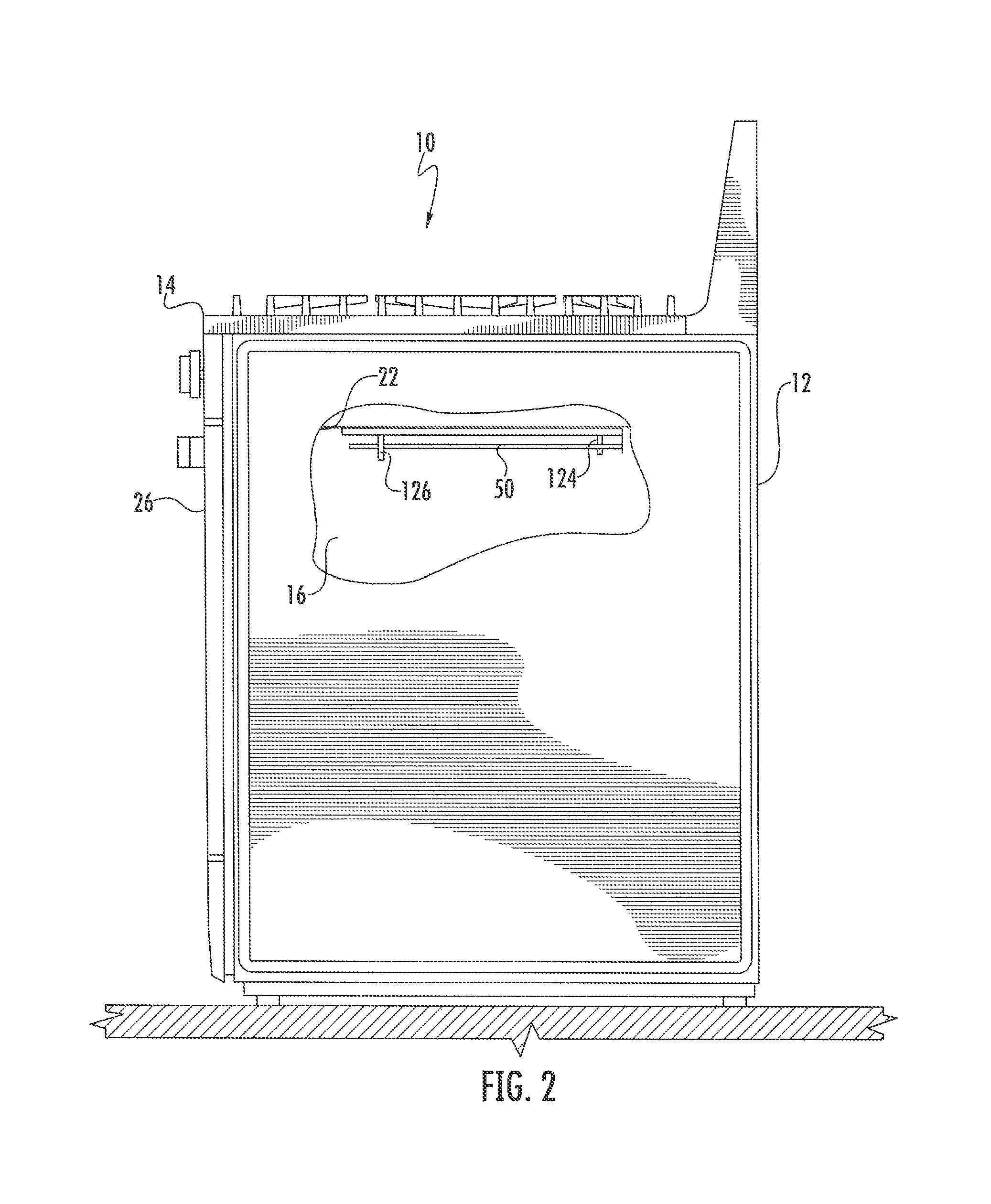 Home appliance with unitary broil element mount and reflector