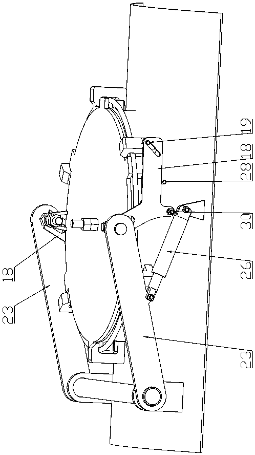 Radial sealing type full-automatic material cover and material transport vehicle