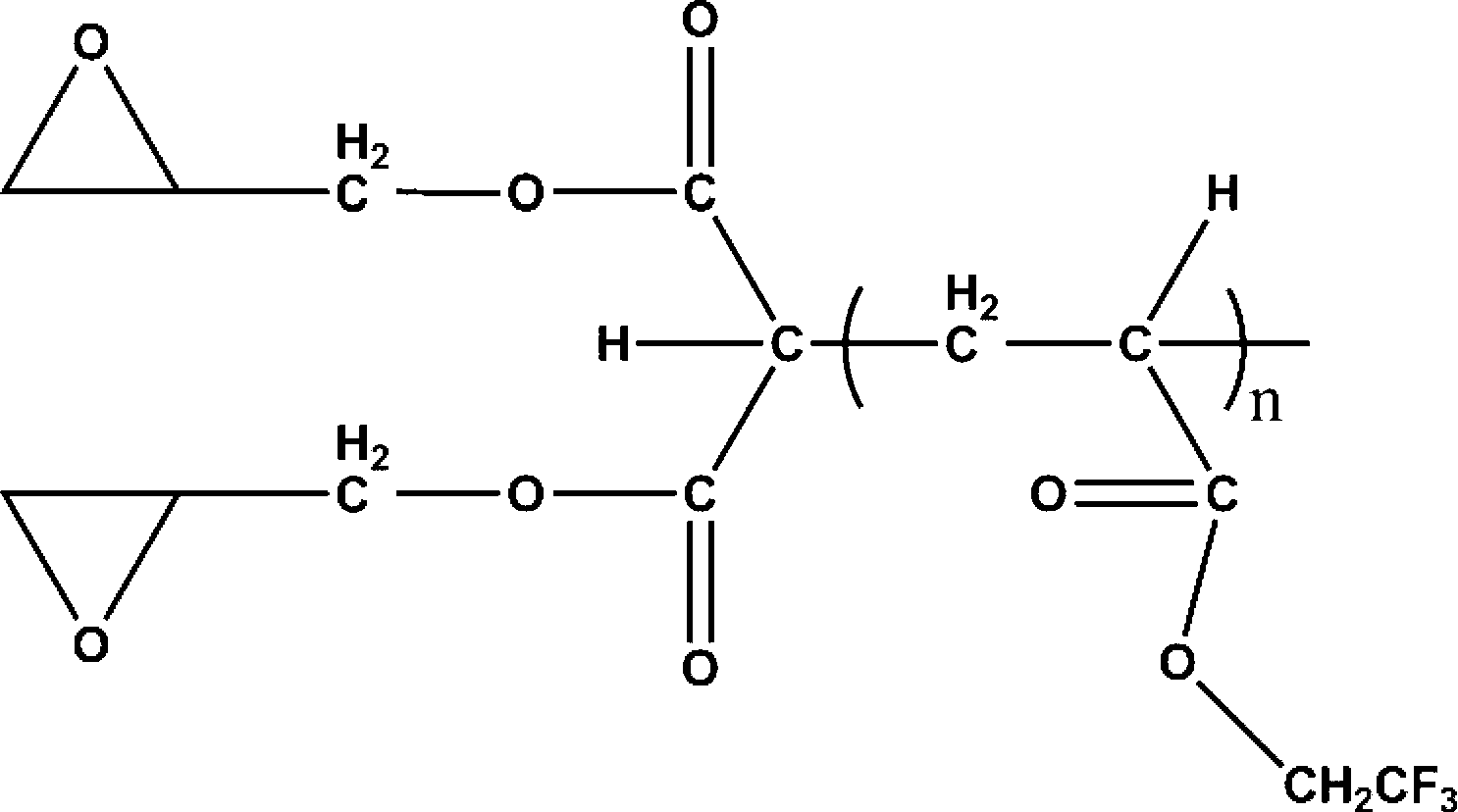 Fluorine-containing epoxy composite cation photocureable coating as well as preparation method and application thereof