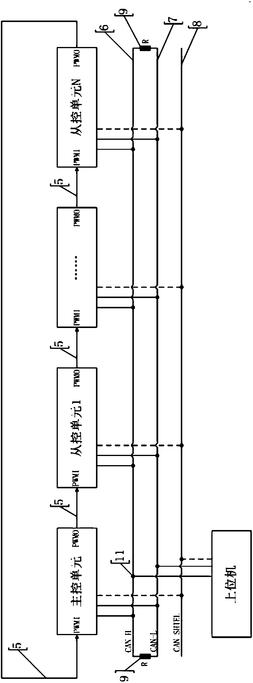 Battery management system loop interlock and slave address setting method