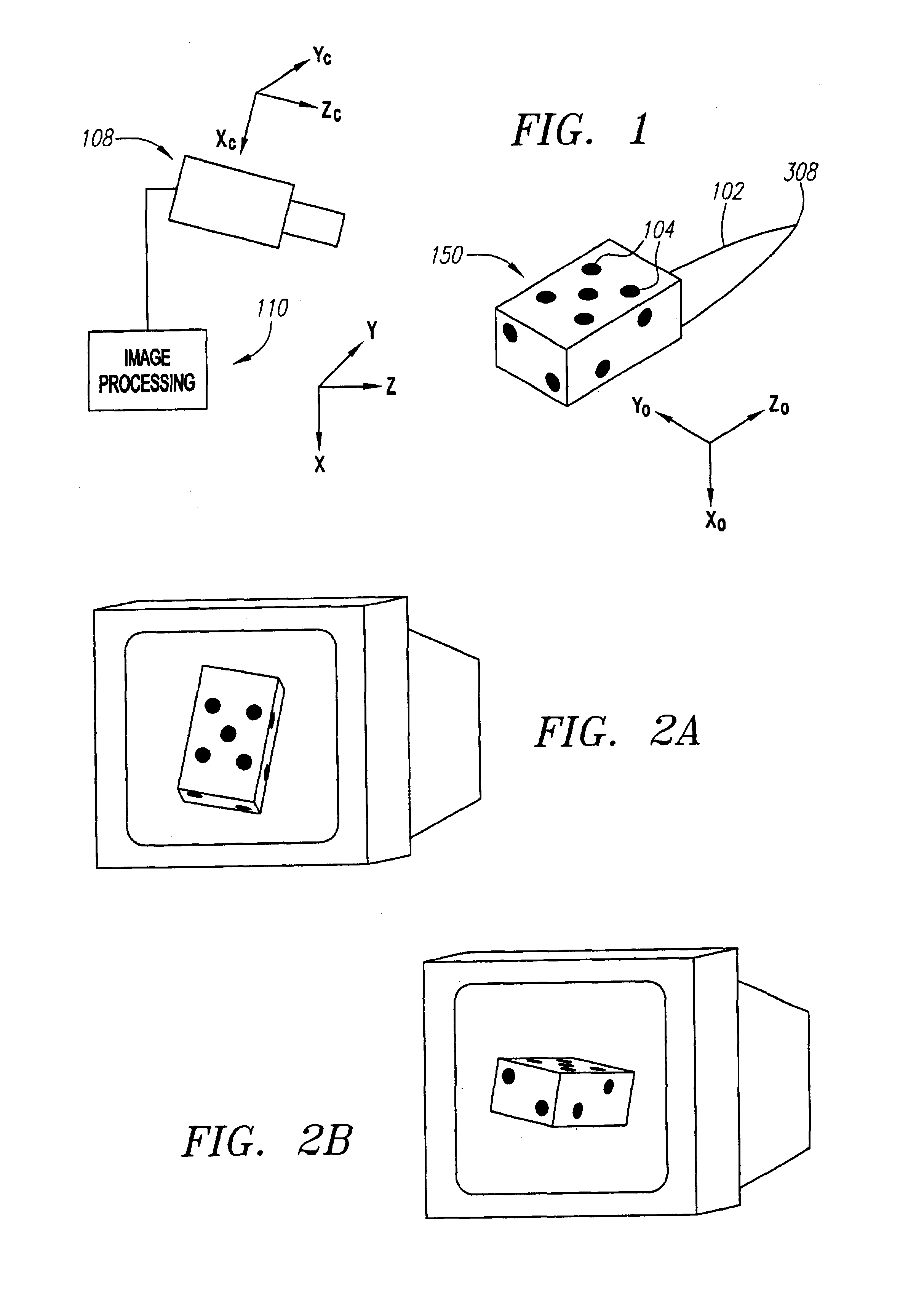 Single-camera tracking of an object