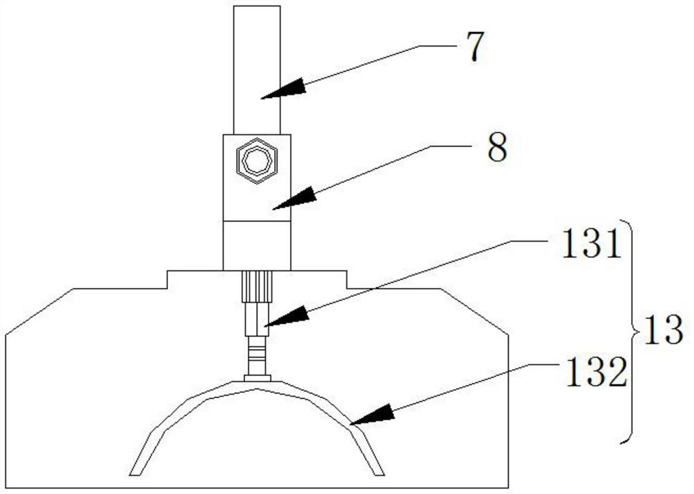 Multi-station spraying device of limiting structure for mobile phone shell machining tool