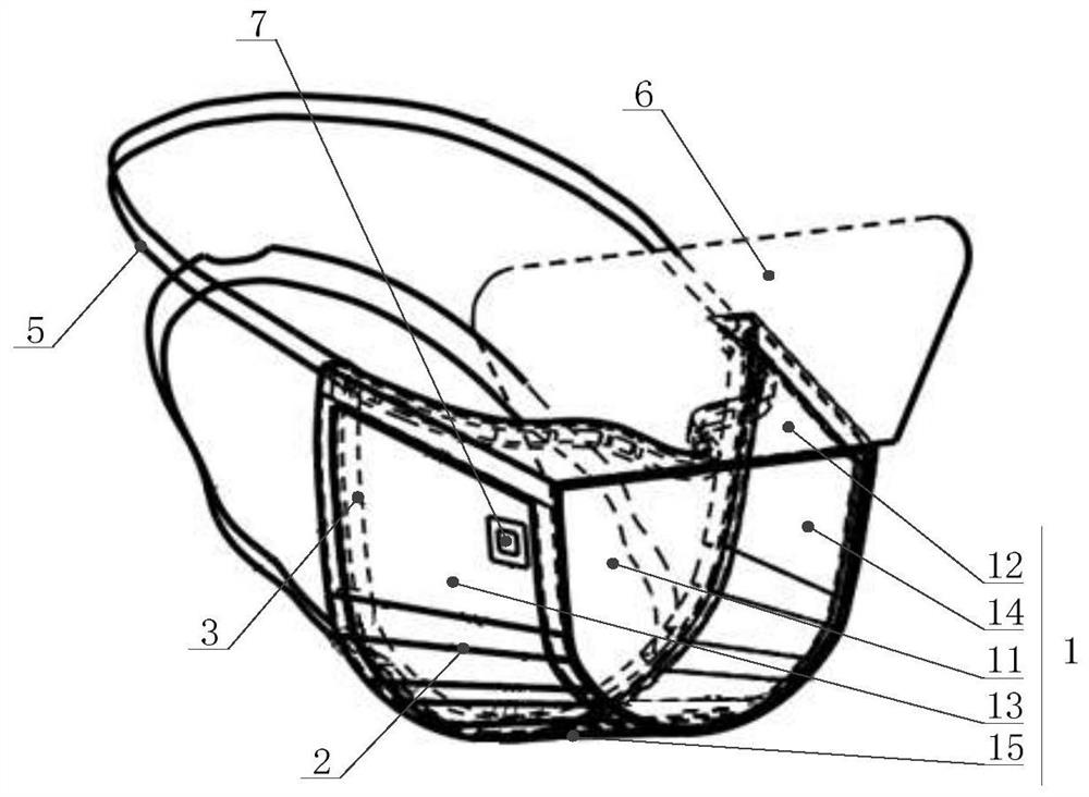 Double-layer transparent breathing filtering mask