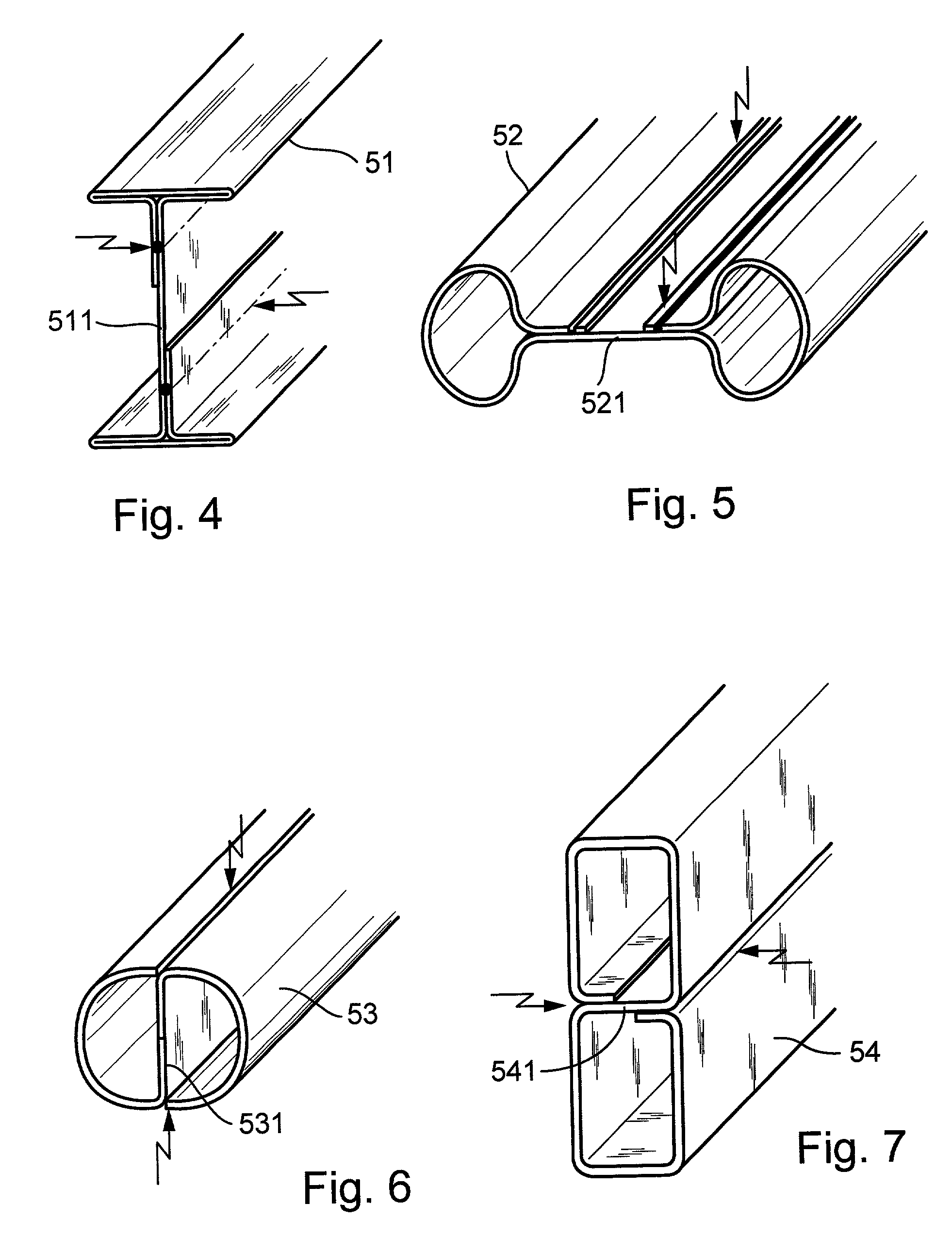 Profiling arrangement with a roll forming machine and with a welding device