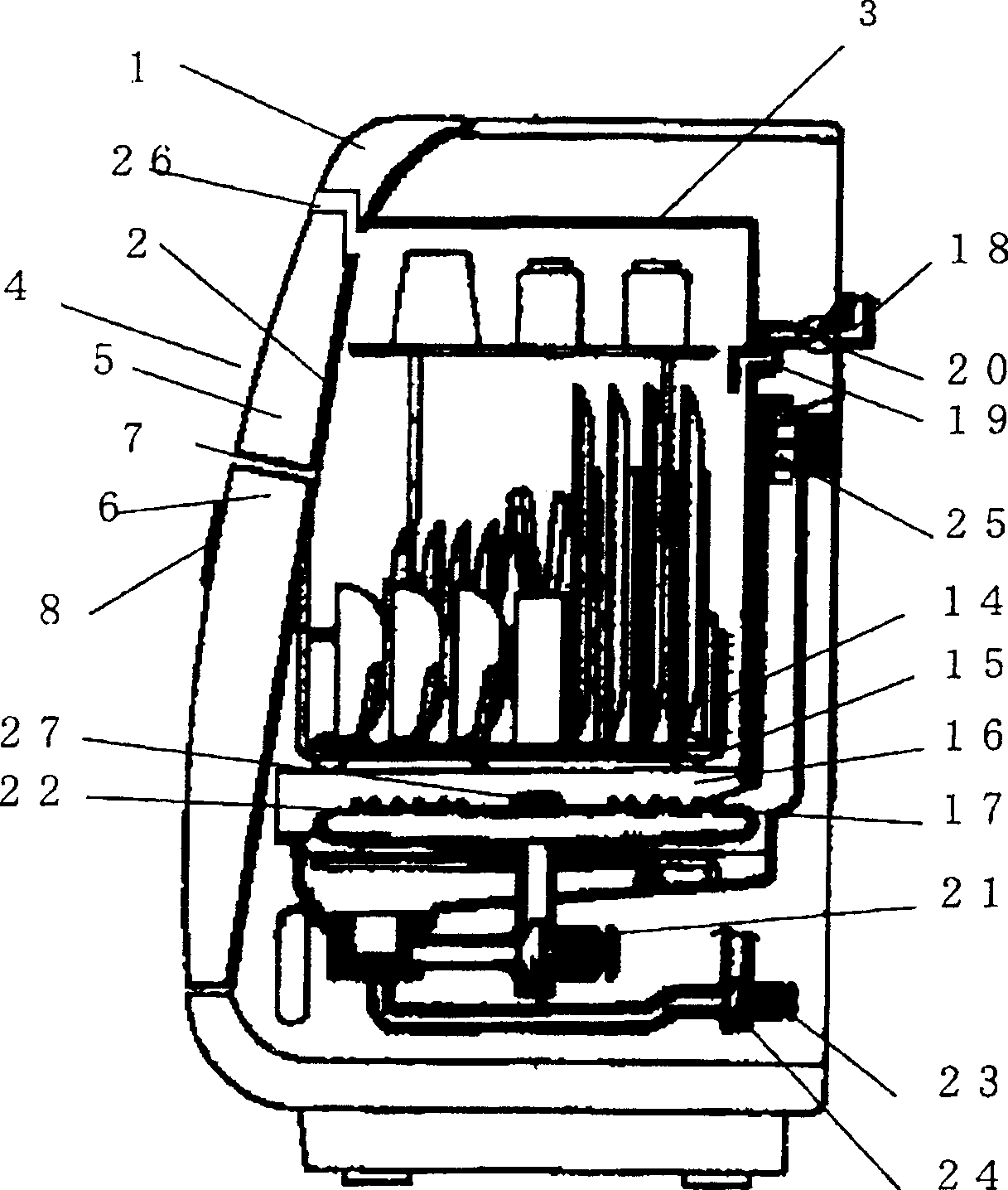 Tableware cleaning drier