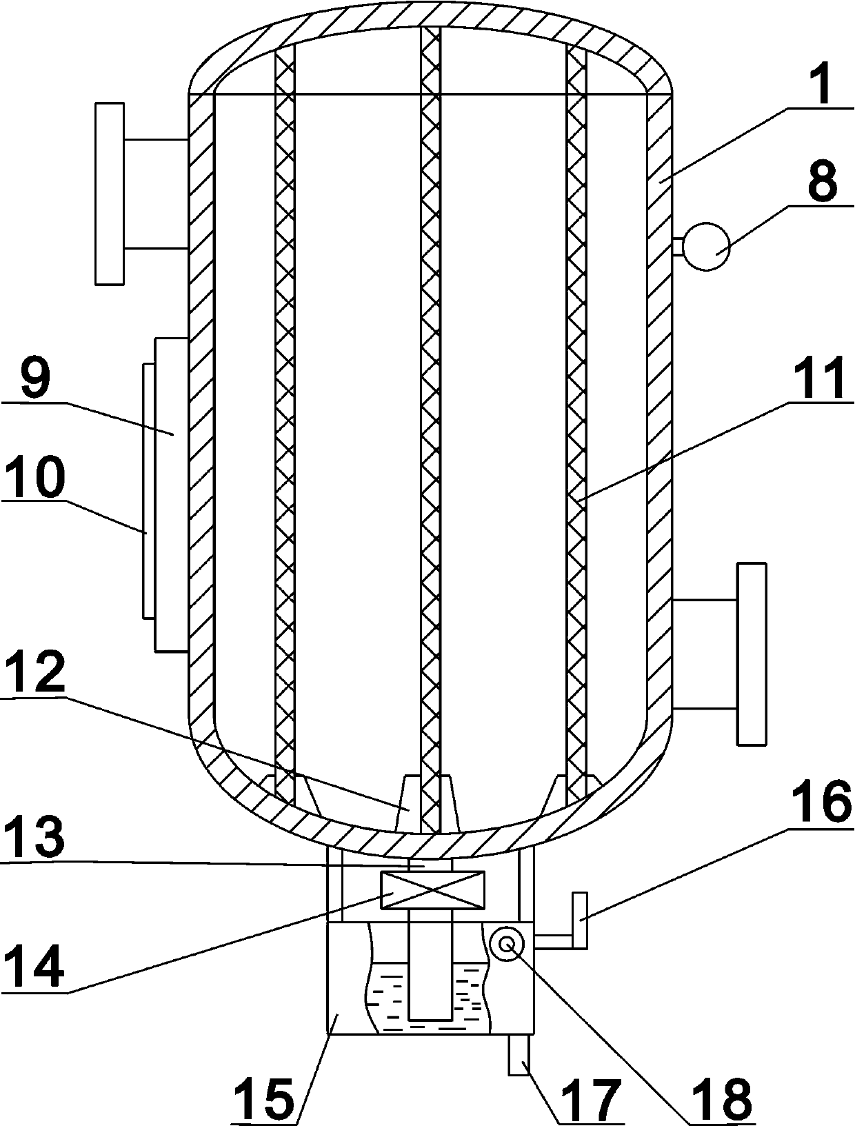 Chlorine buffer tank used for production of power cable