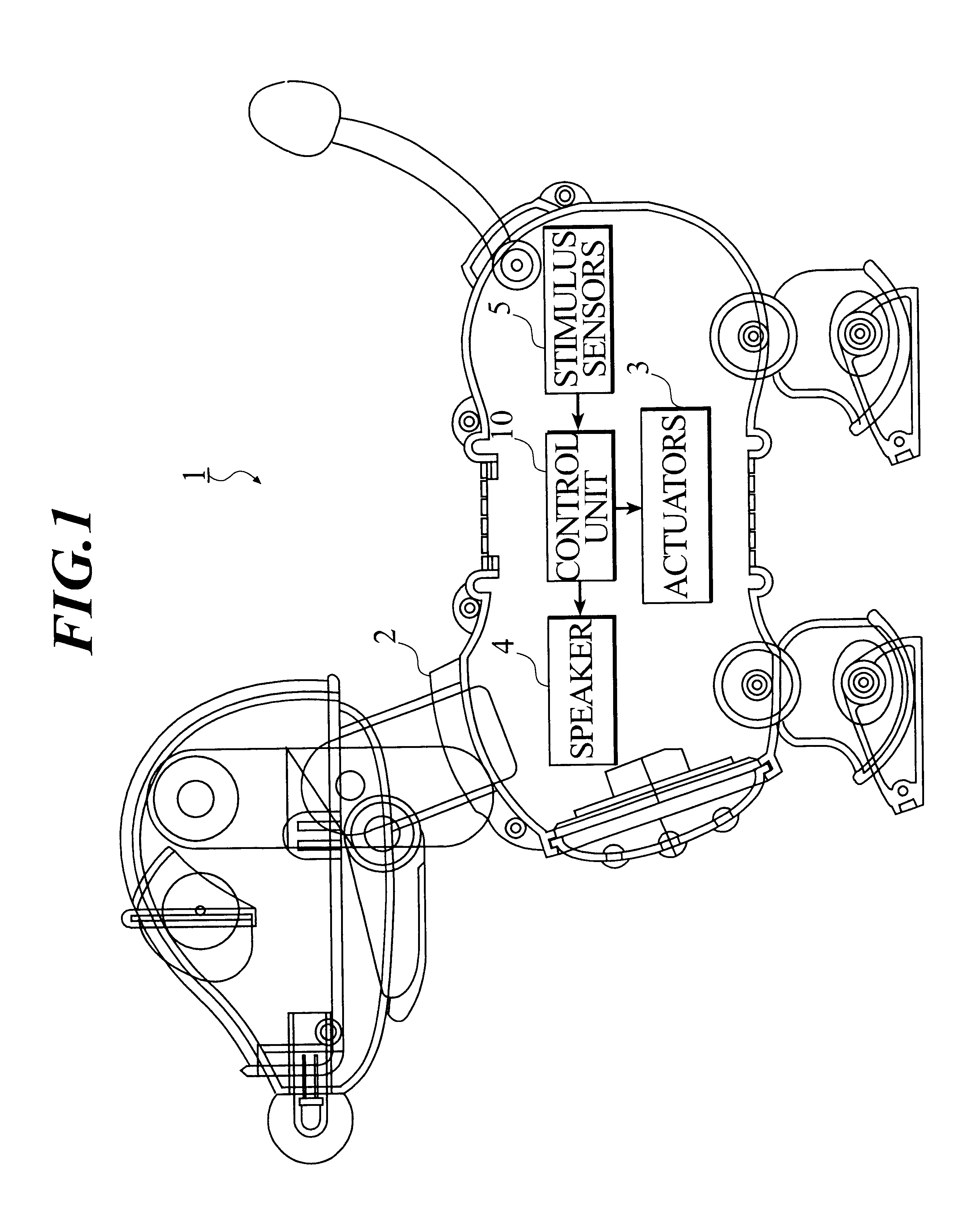 Interactive toy, reaction behavior pattern generating device, and reaction behavior pattern generating method