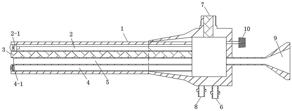 Endoscope probe and novel inherent fluorescence tumor diagnostic apparatus