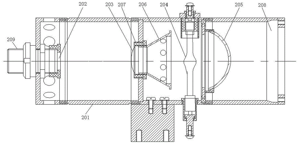 Endoscope probe and novel inherent fluorescence tumor diagnostic apparatus