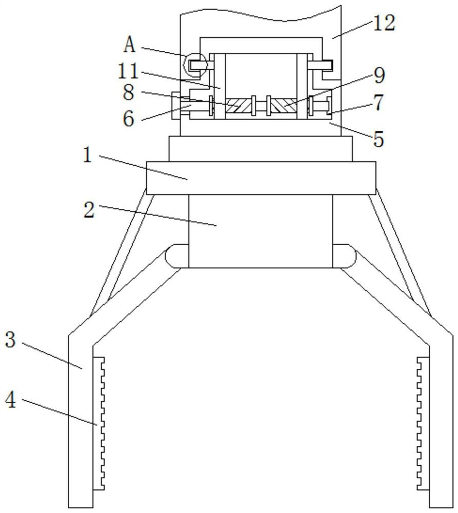 Automatic feeding and discharging manipulator convenient to replace quickly for injection molding machine