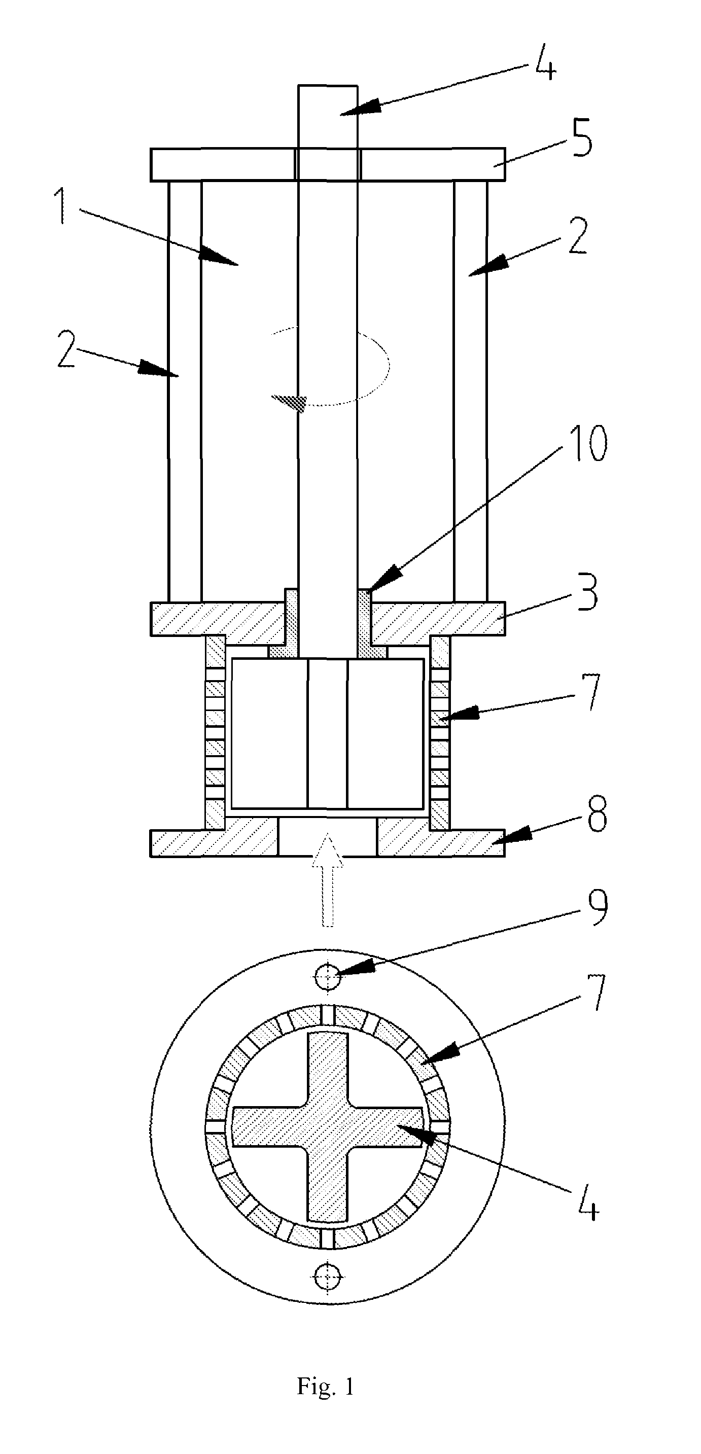 Apparatus and method for liquid metals treatment