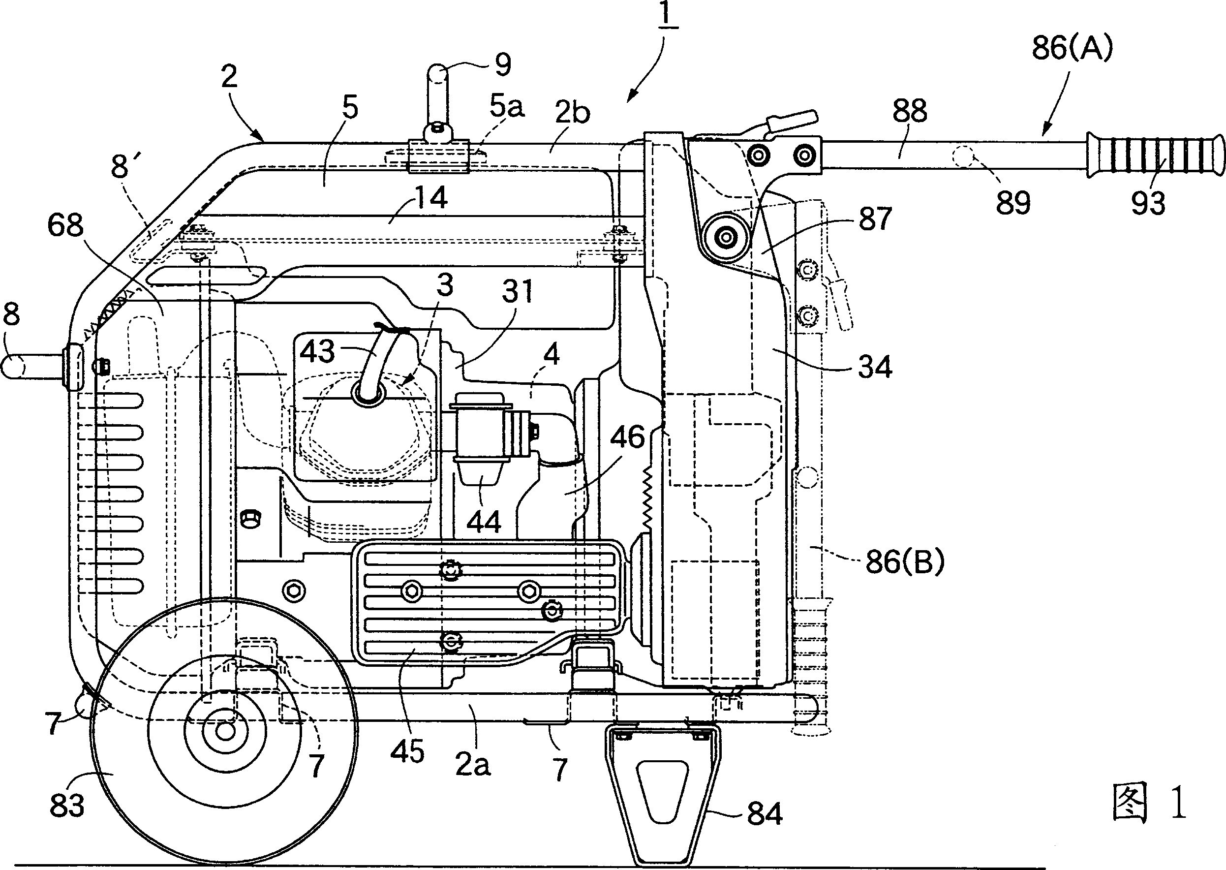 Engine-driven electric generator