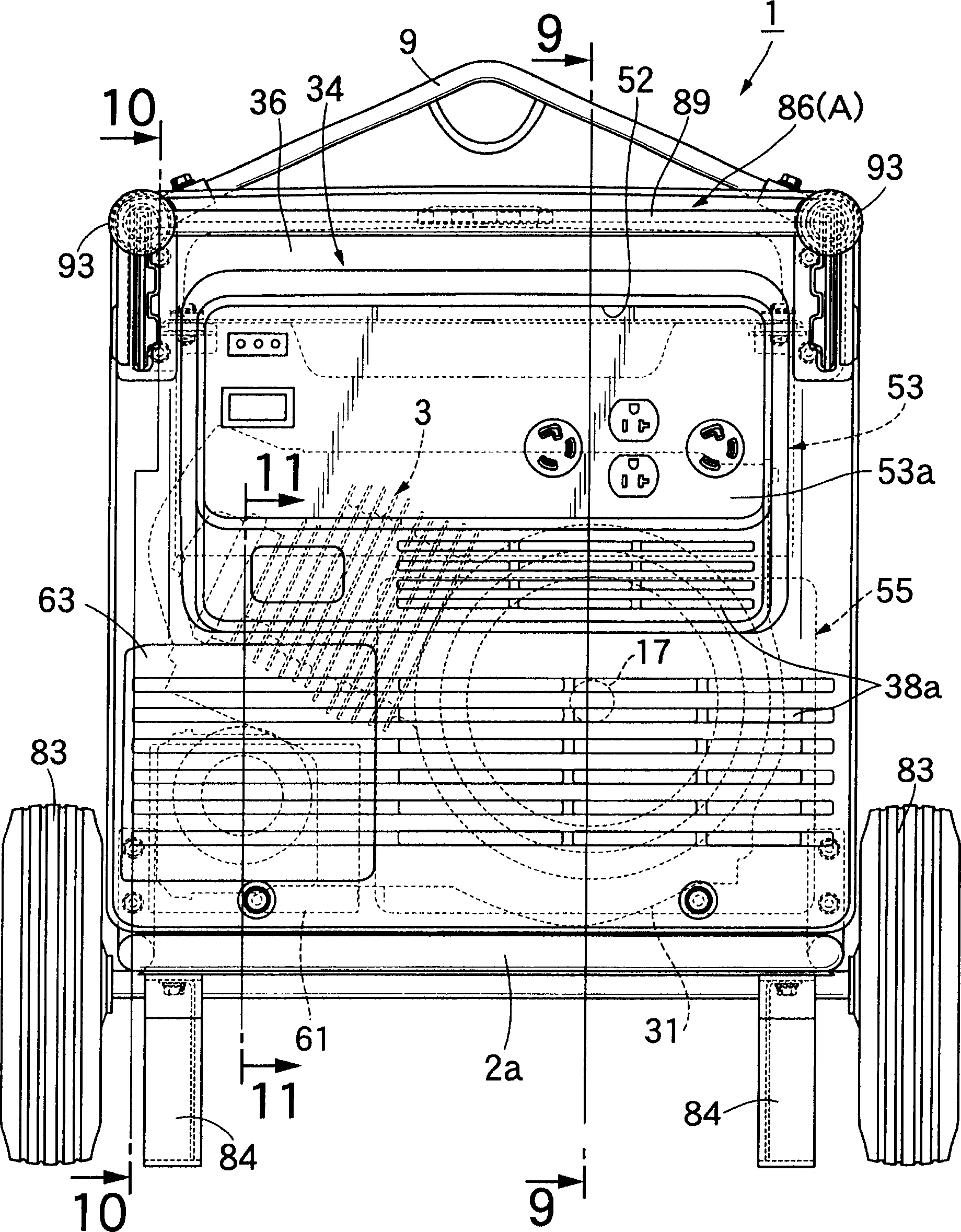 Engine-driven electric generator