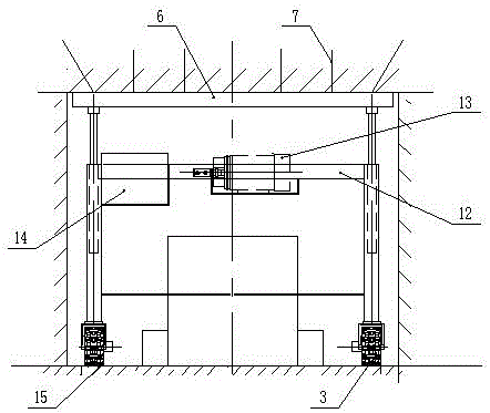 Segmented self-propelled heading face fore support