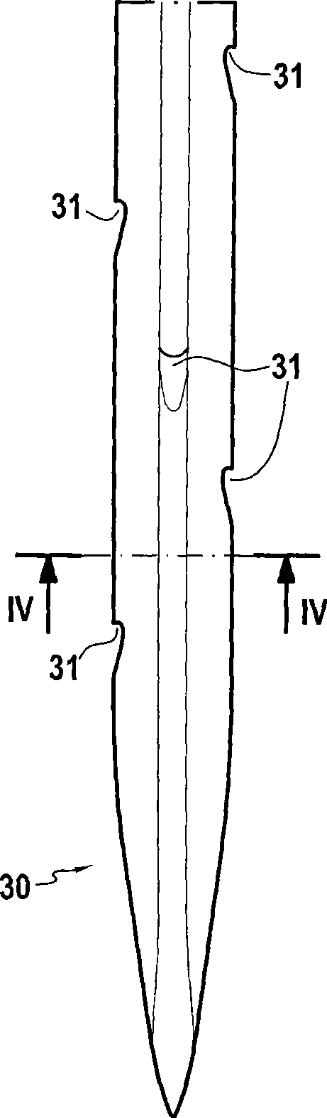 Method for making carbon fibre-reinforced parts of composite material