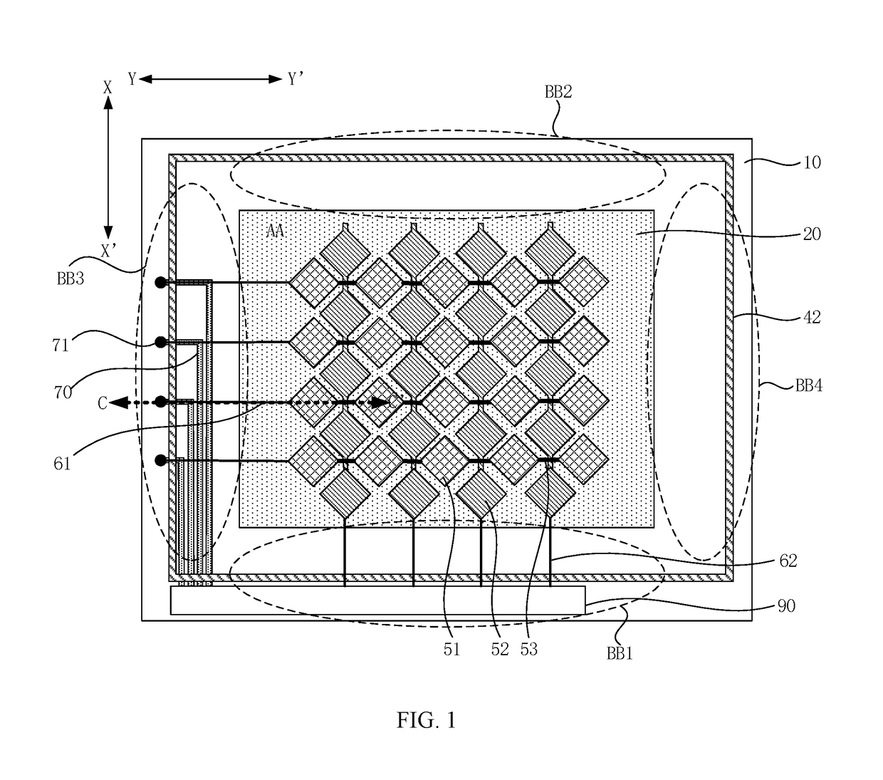 Touch control display panel and touch control display device