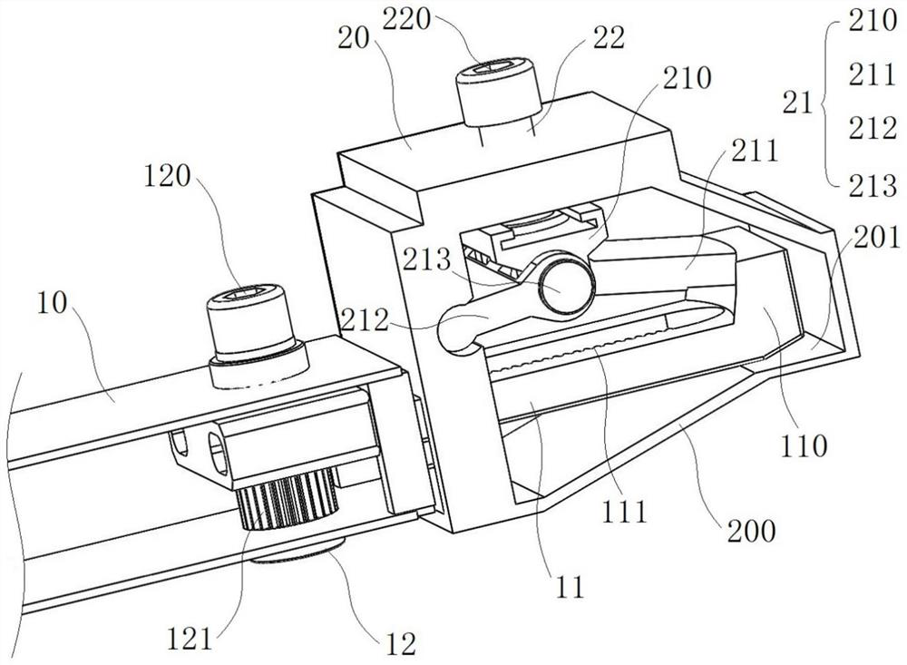 A mechanical lock for connecting building components