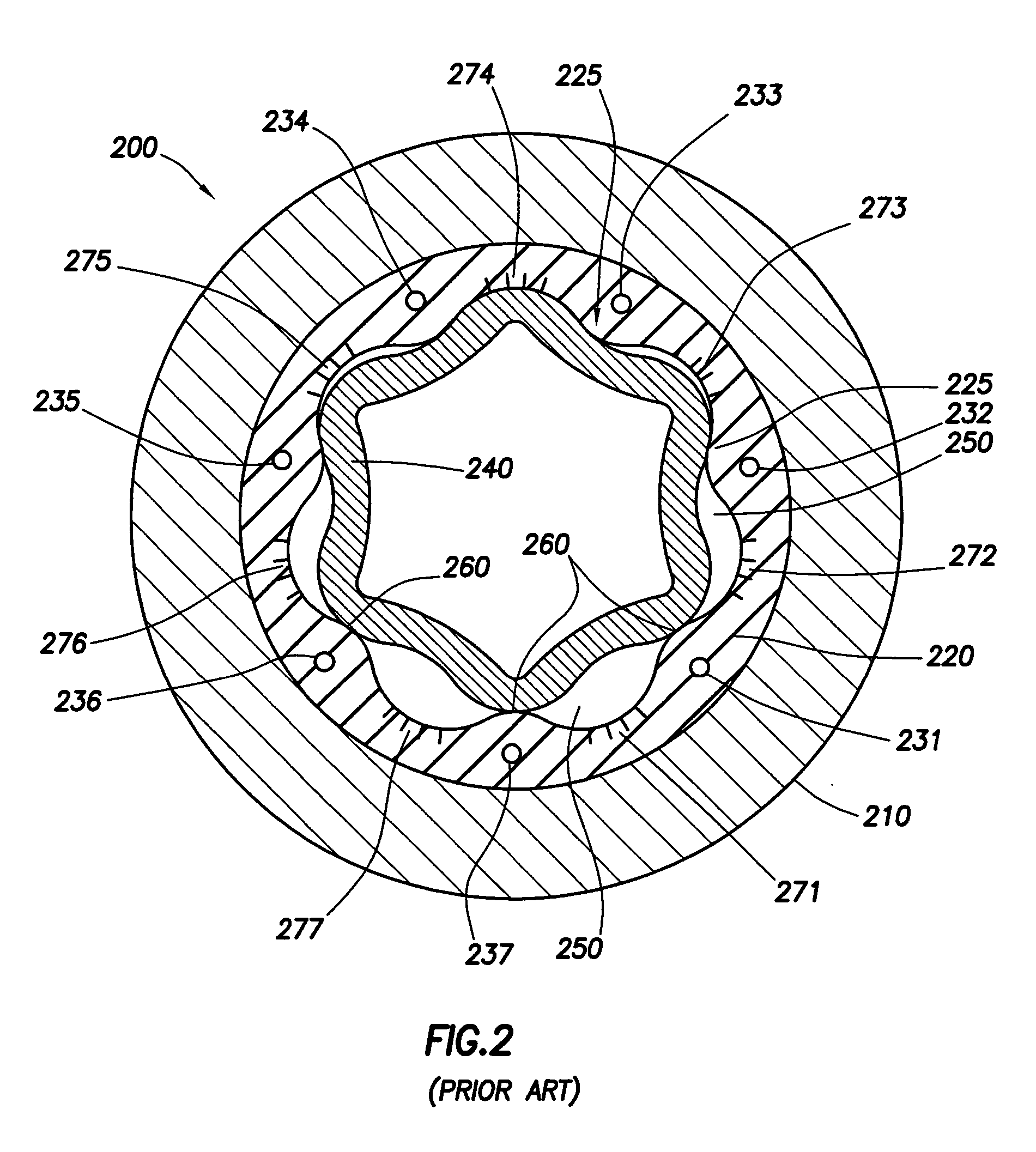 Composite motor stator