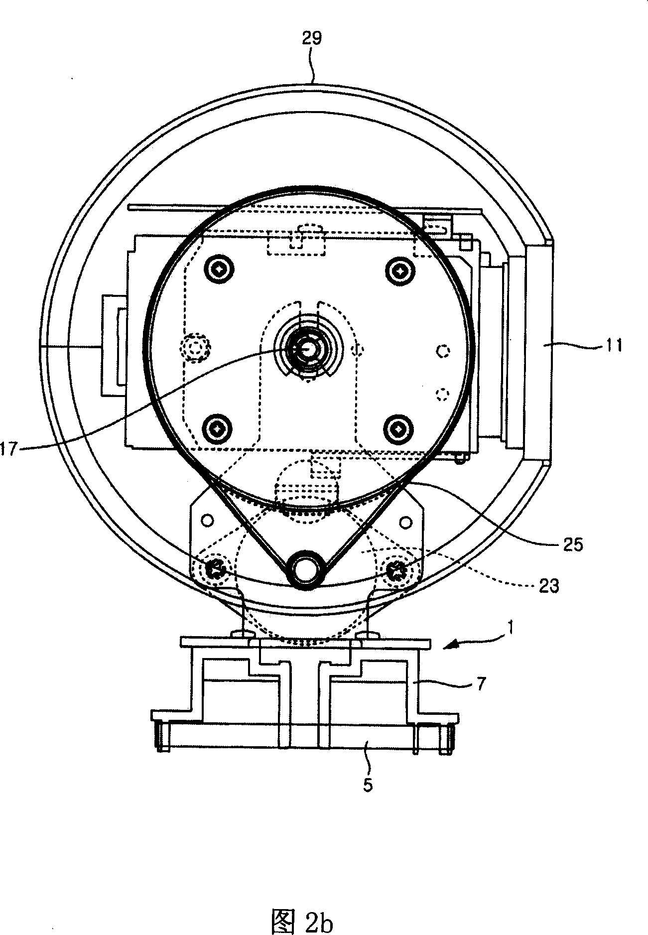 Pitching device for monitor