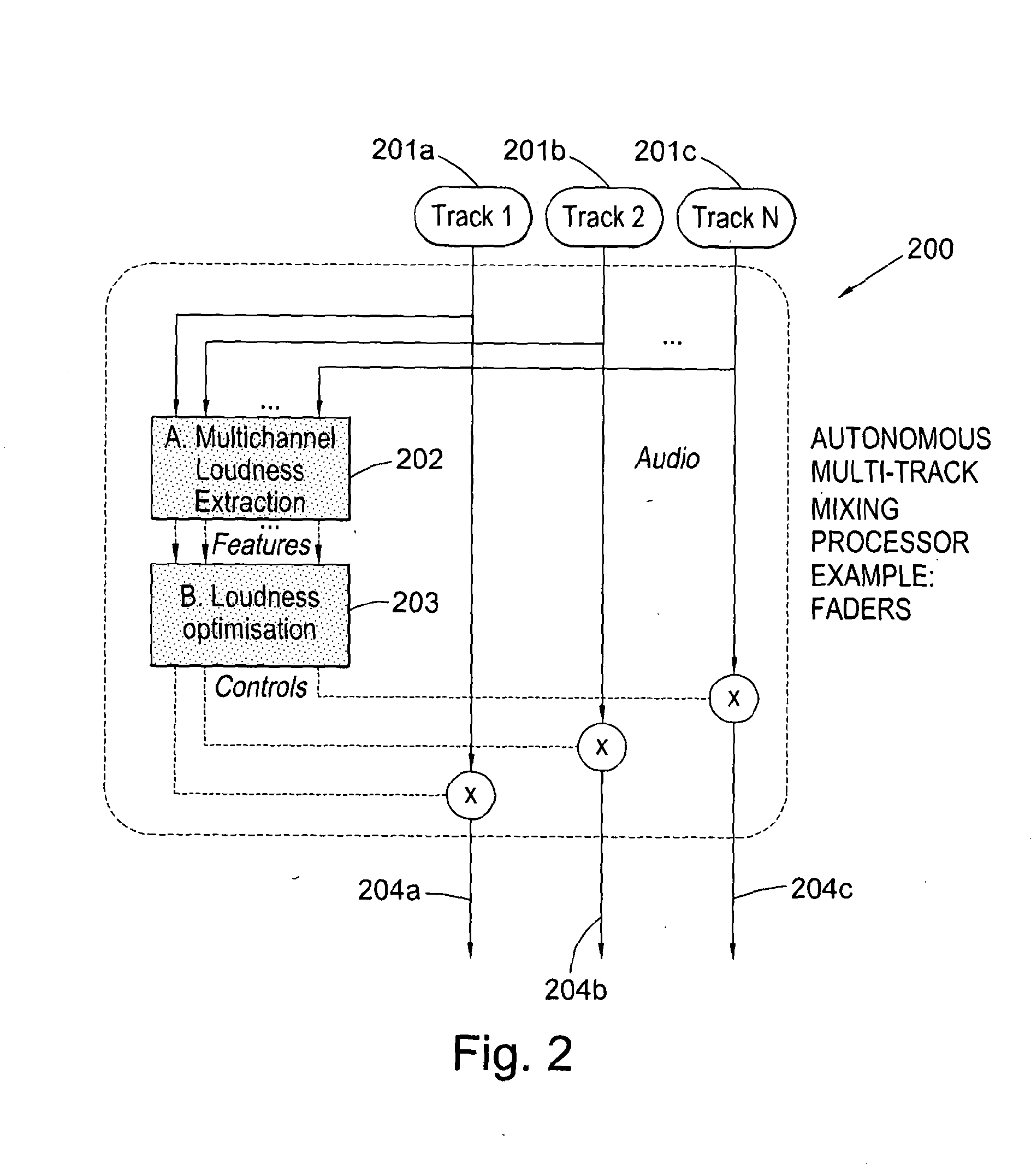 System and method for autonomous multi-track audio processing