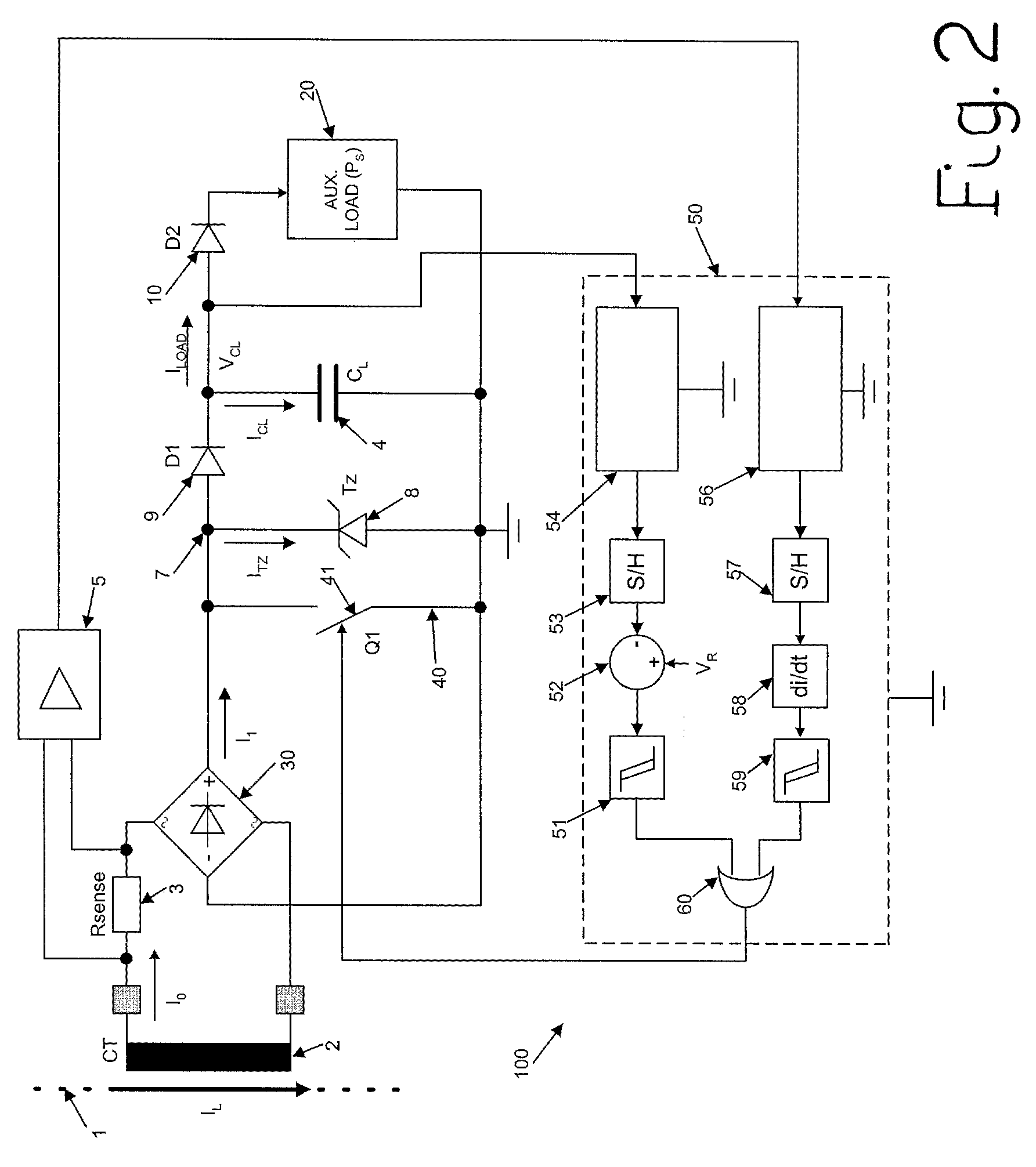 Device for powering electric or electronic devices operatively associated with a circuit breaker