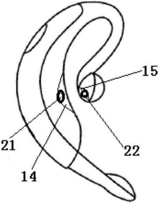 Oxyhemoglobin saturation detecting device combined with hanging type earphone