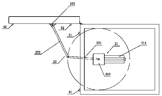 Automatic door control system of stacked type shaking table