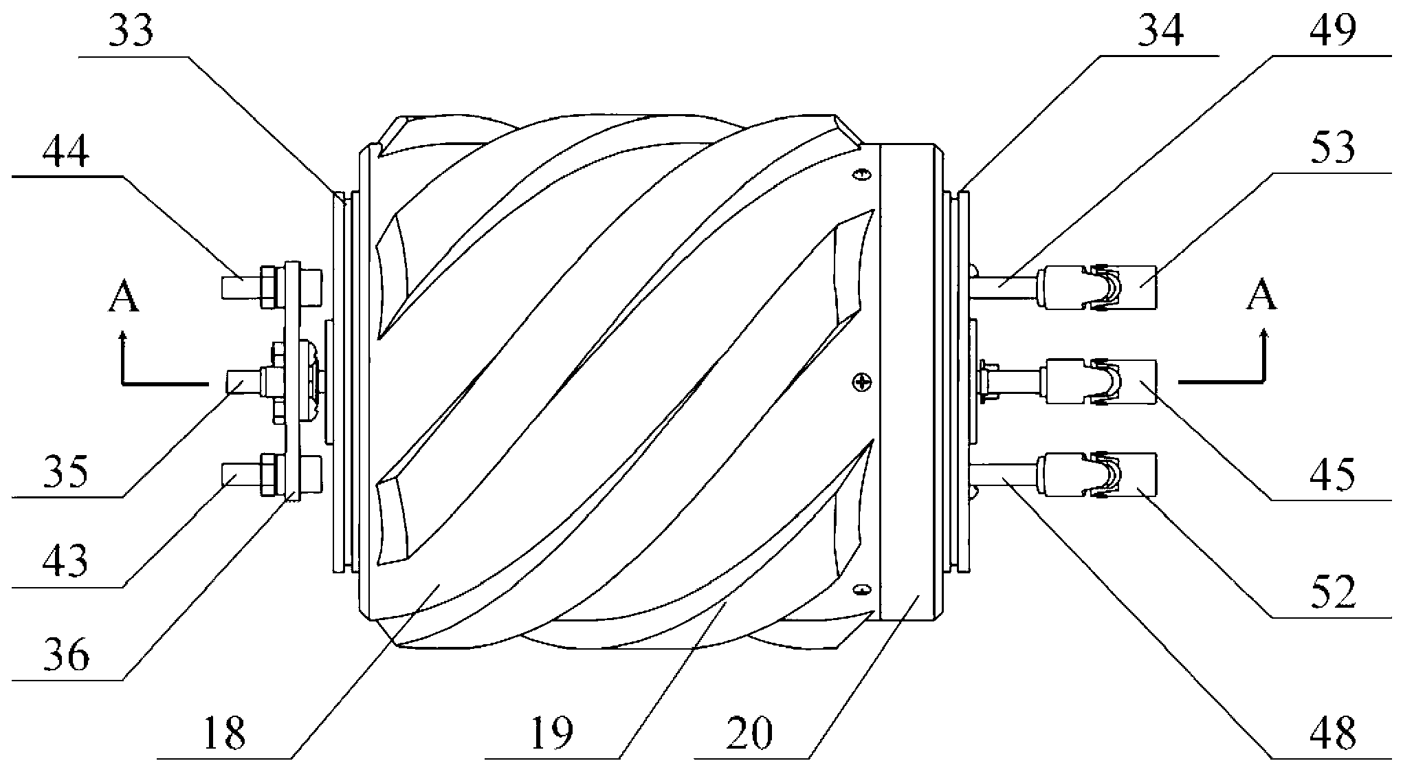 Variable rigidity parallel joint snake-shaped robot mechanism