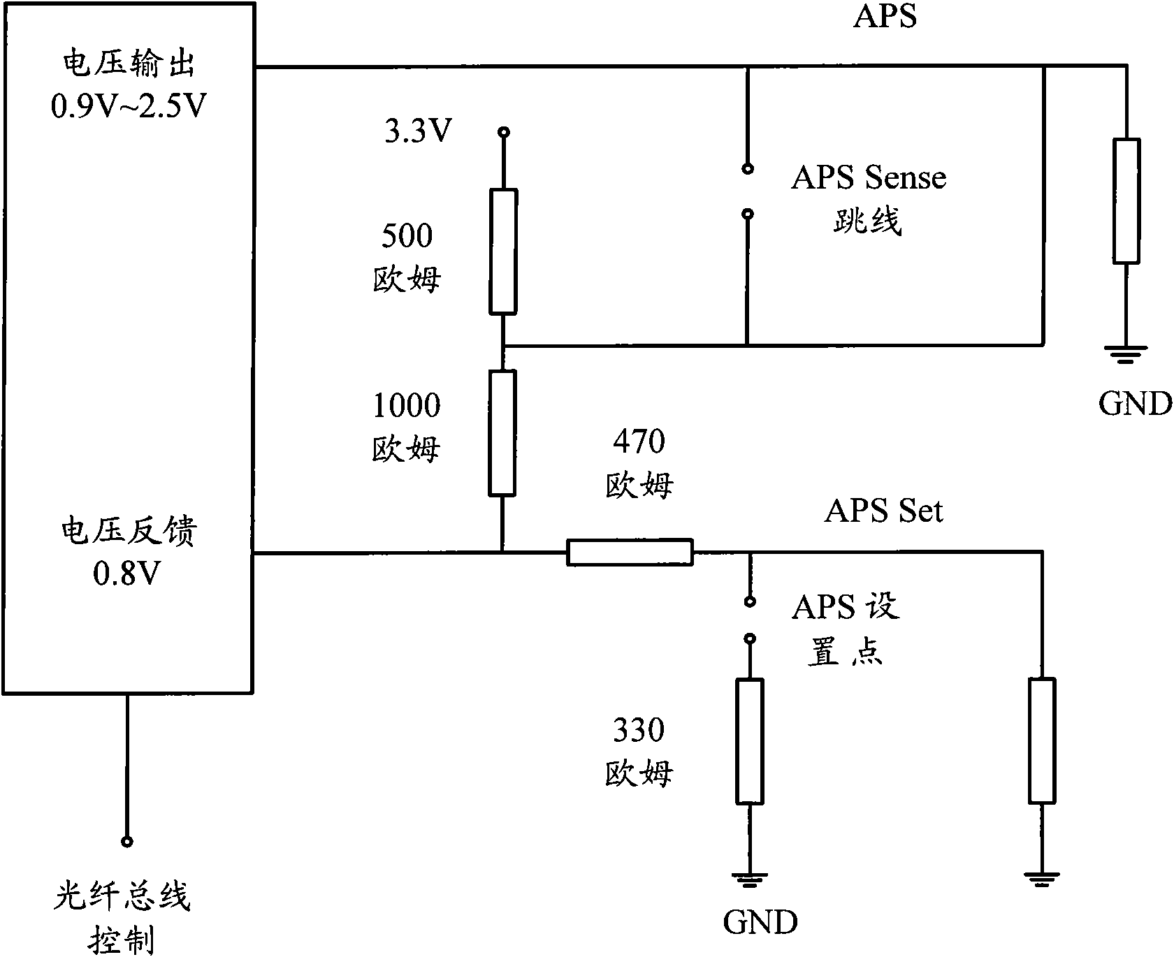 Power controller with adaptation power supply