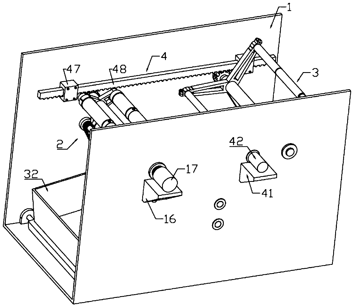 An adjustable trimming and winding device for nickel-based alloy foil