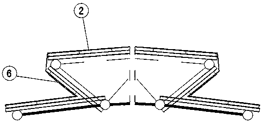 Treatment device for pollution gas generated by coke oven