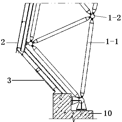 Treatment device for pollution gas generated by coke oven