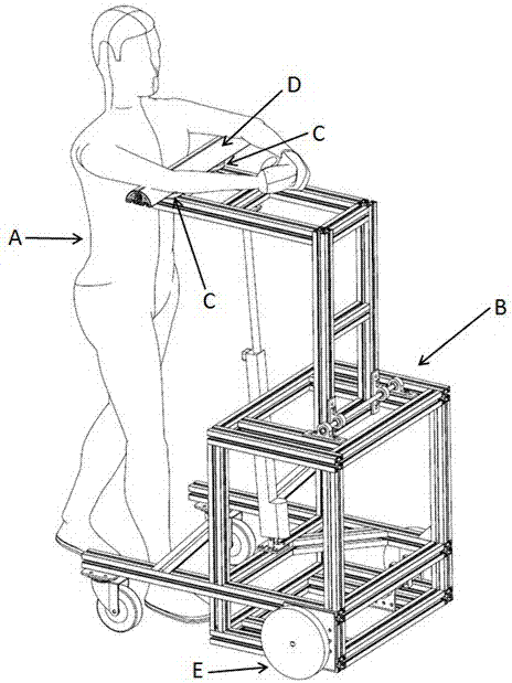 Gait rehabilitation training robot and force feedback control method for robot