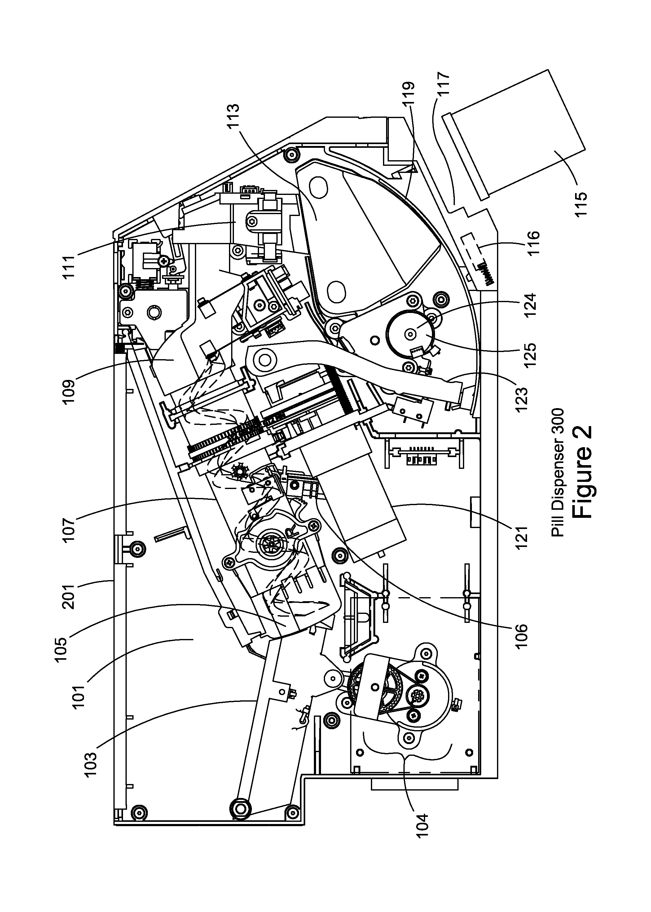 Aperture position control for pill counting and dispensing apparatus