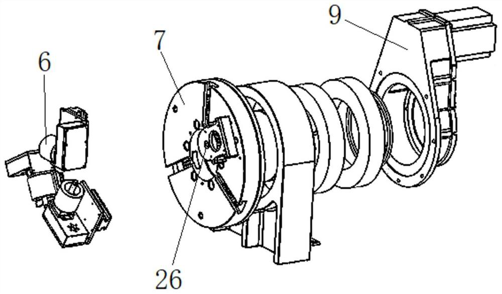 Hollow shaft grinding device and automatic grinding equipment for cable