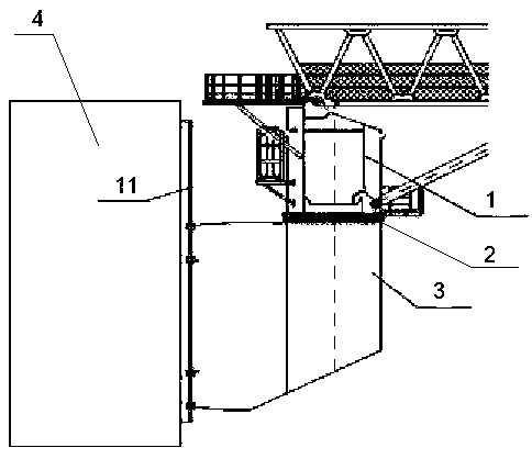 Gangway ladder base with lifting function