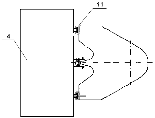 Gangway ladder base with lifting function