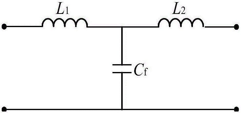 LCL filterer passive resonance damping circuit and method