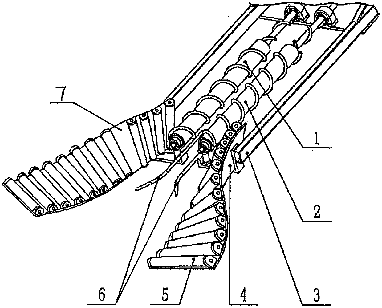 Pulling platform for heading vegetable