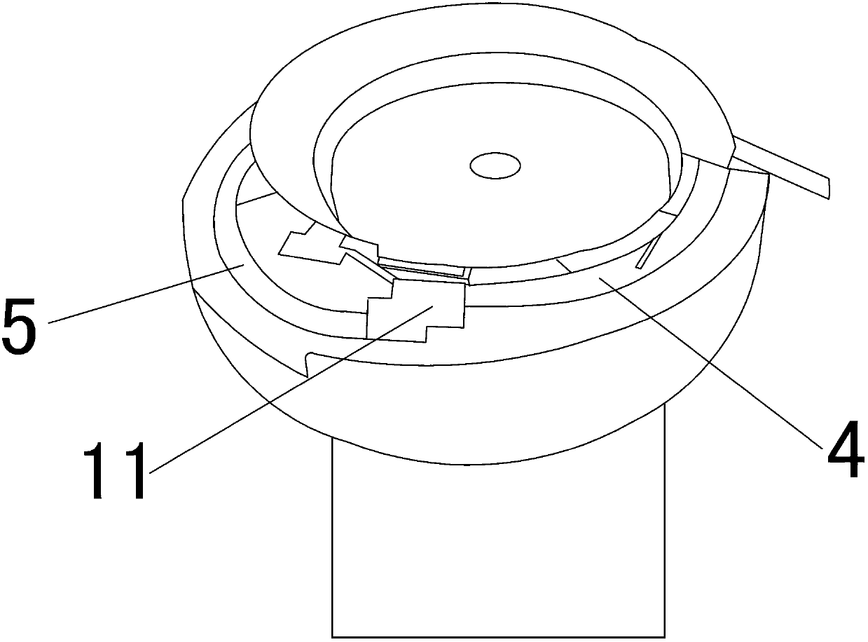 Vibrating disk used for conveying cupping device magnetic caps