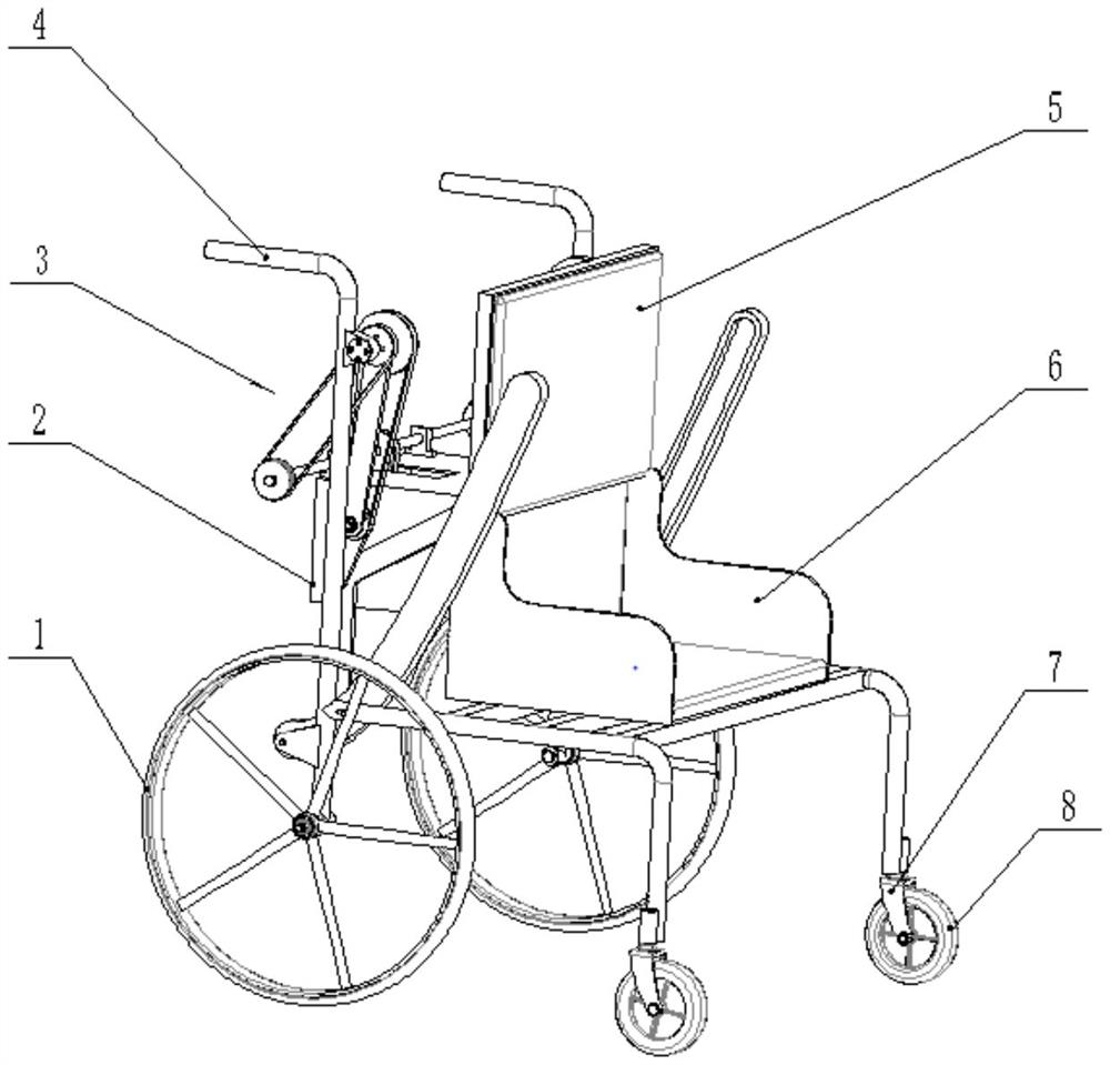 Back supporting and standing assisting device