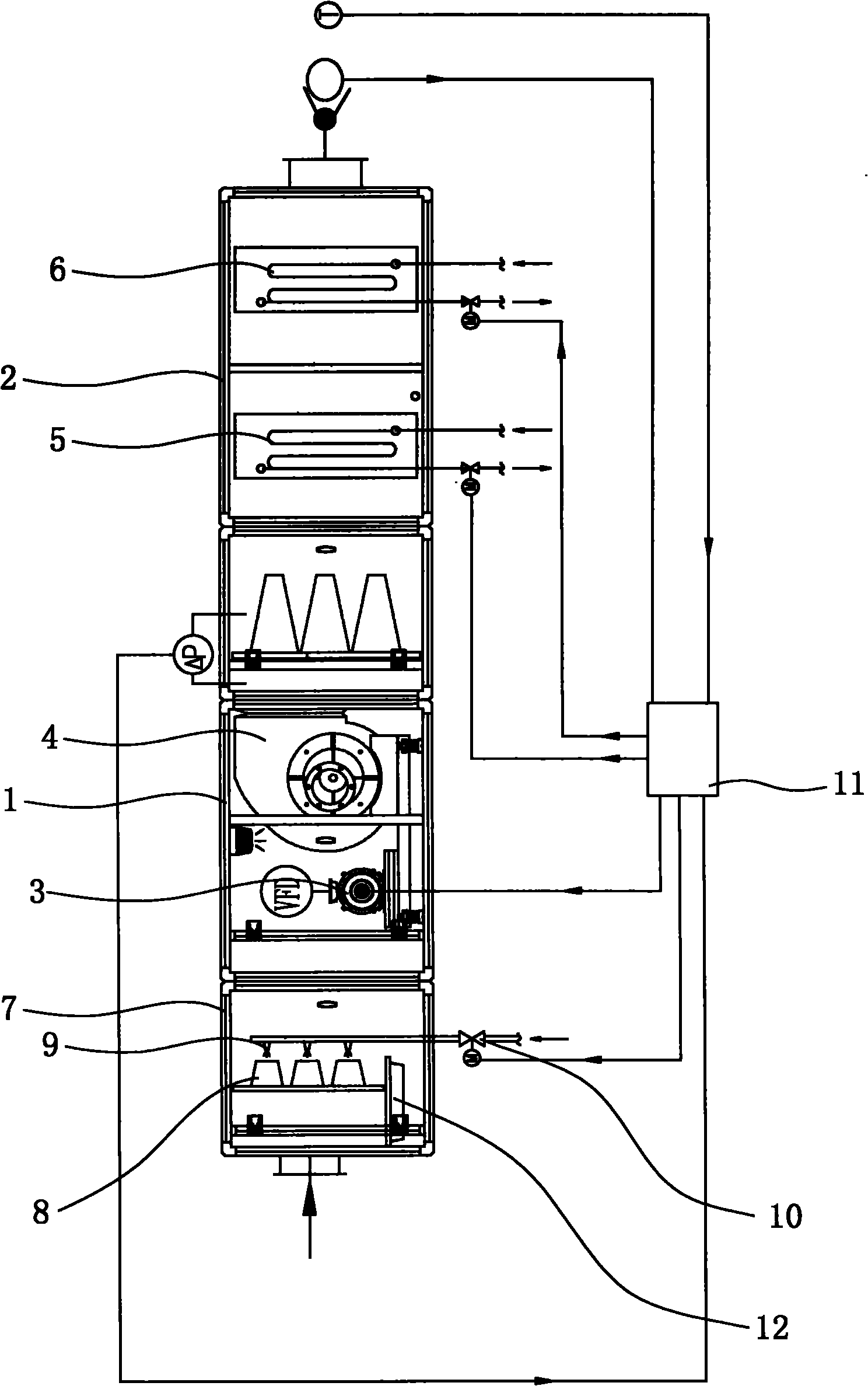 Fresh air handling unit