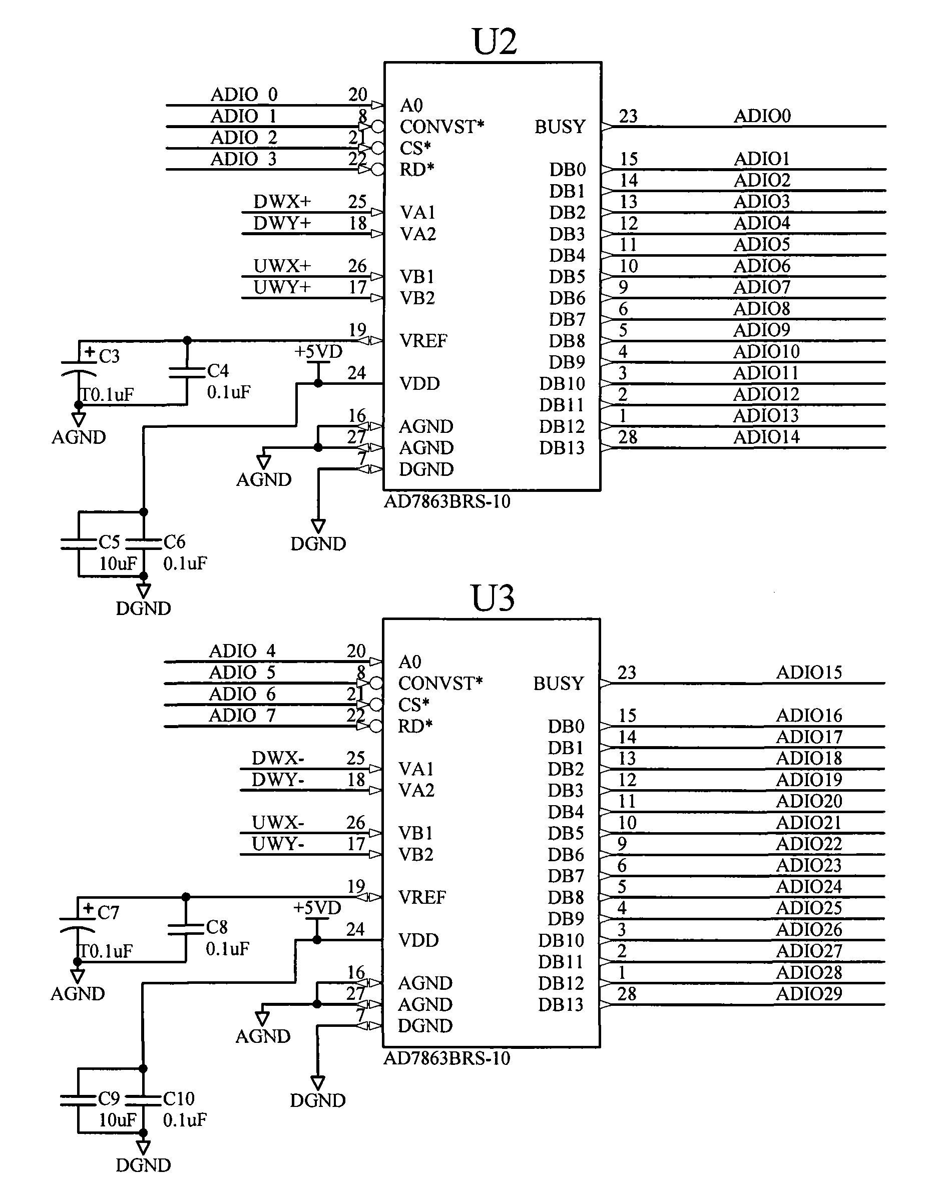 Magnetic suspension bearing control power amplification integrated system