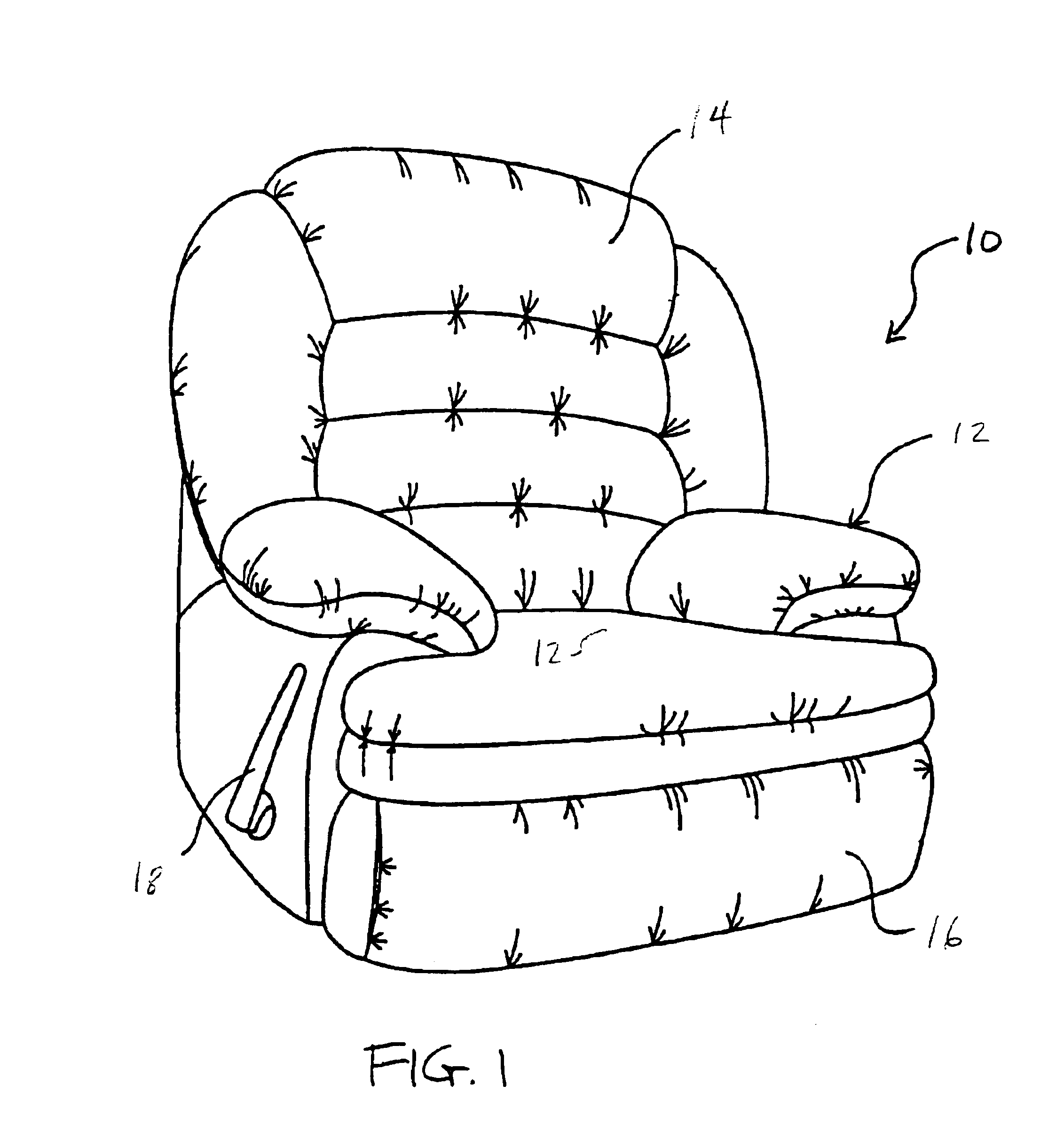 Rocker recliner mechanism