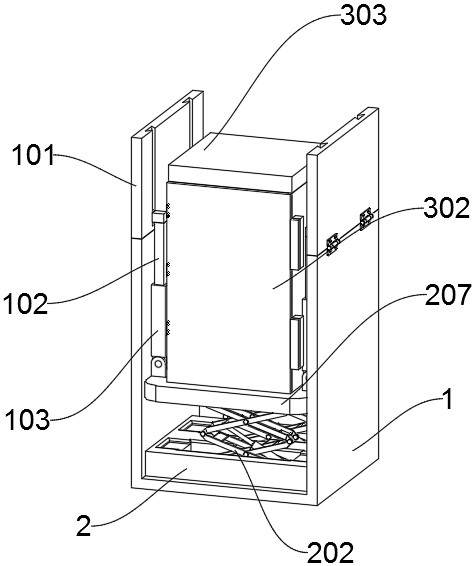 Multifunctional collection display cabinet for museum