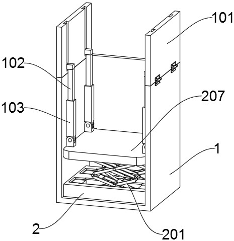 Multifunctional collection display cabinet for museum