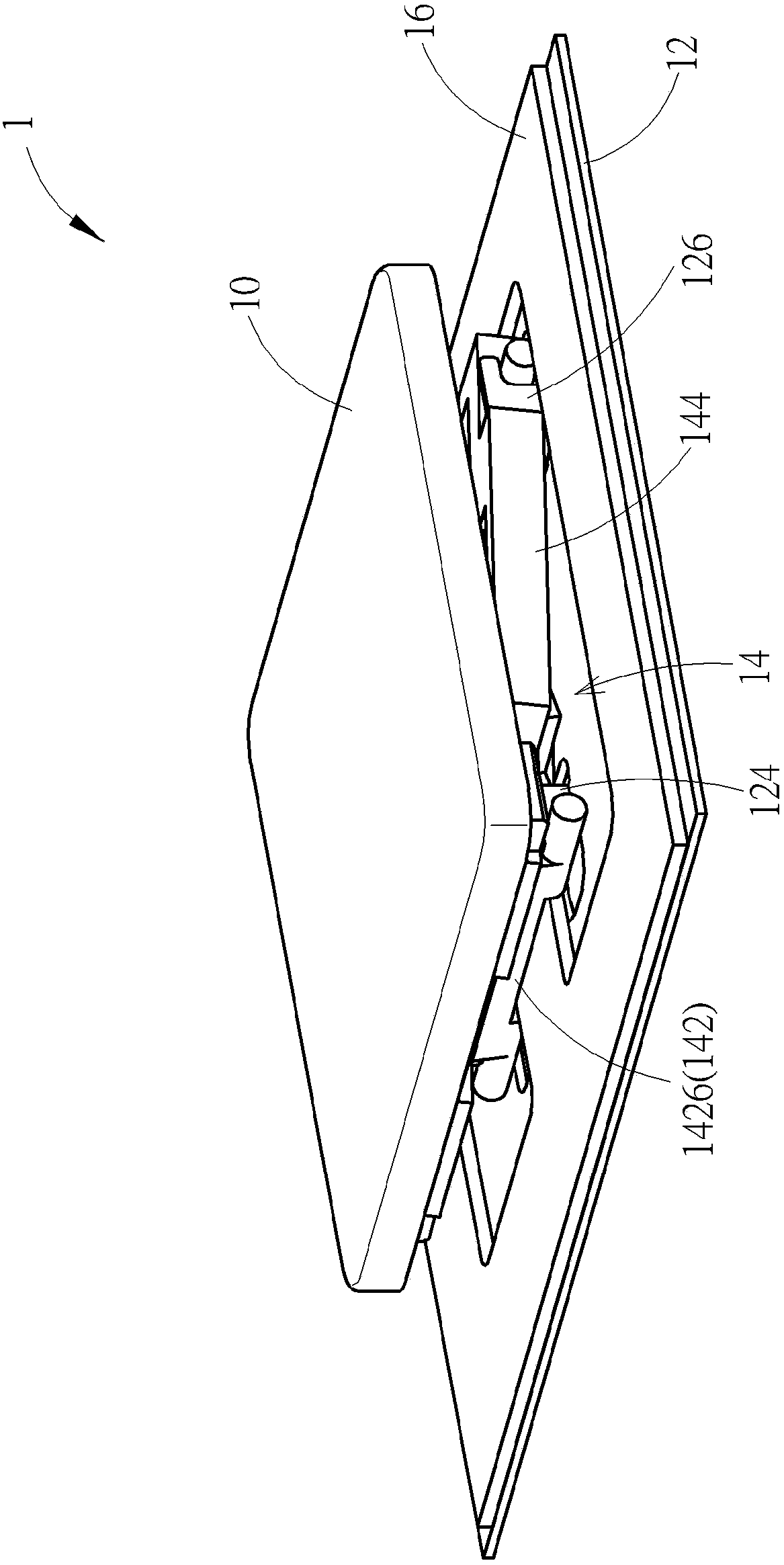 Key structure and lifting mechanism thereof