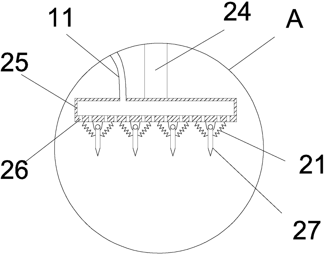 Electric power cabinet snow removing device